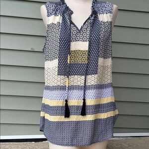 Like new Zac & Rachel Monochrome Patterned Blouse